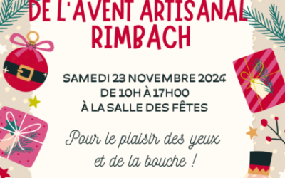 Marché de l’avent artisanal le 23/11/2024